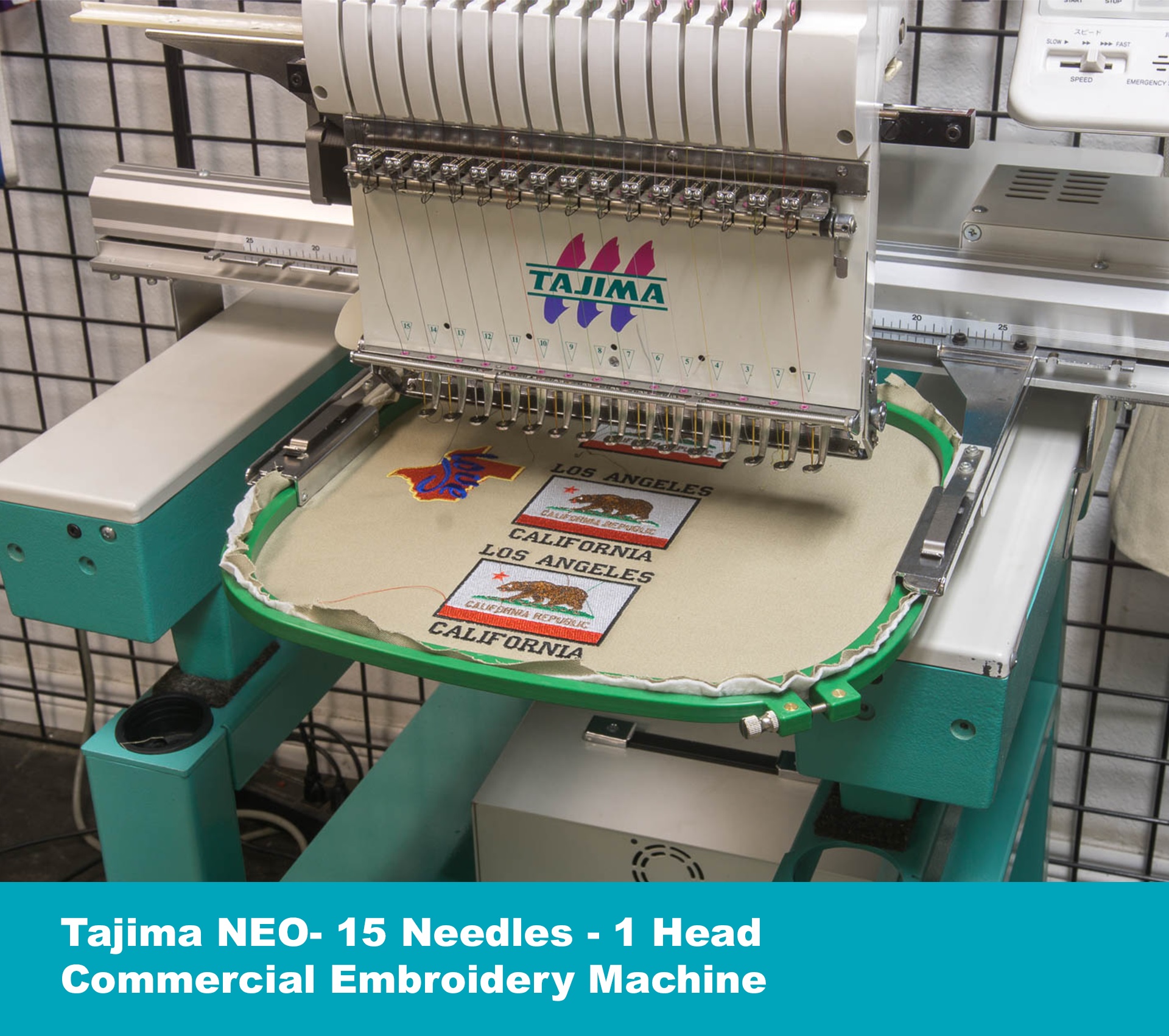Tajima NEO 1 Head 15 Needles Commercial Embroidery Machine